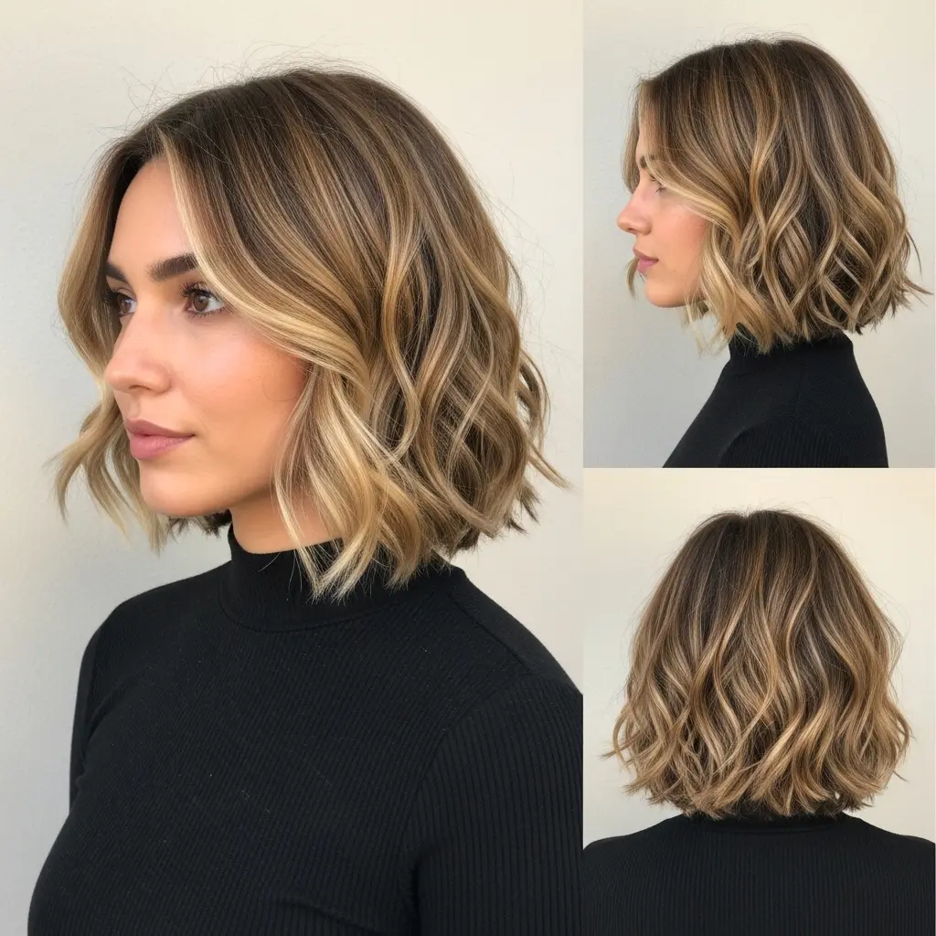 #21 Textured Wavy Bob