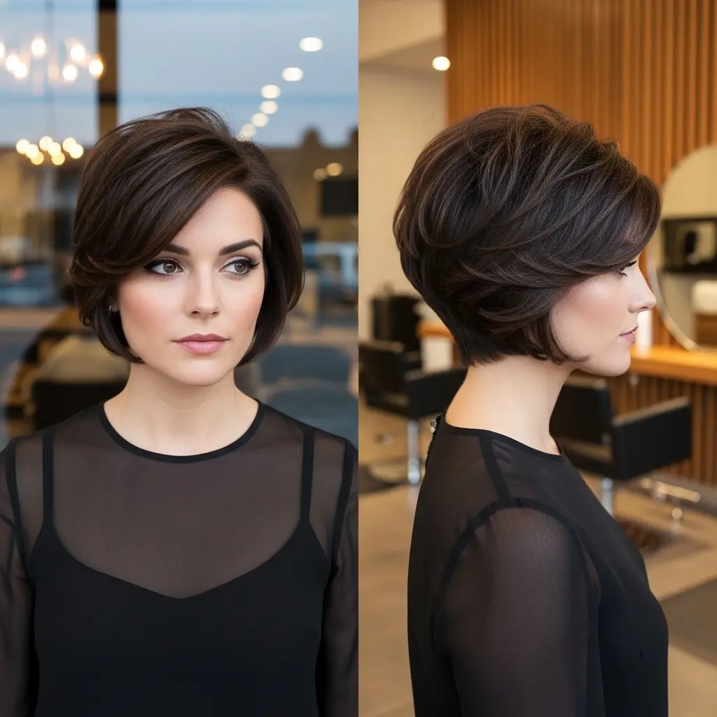 #21 Bob Cut with Stacked Back for Short Fine Hair