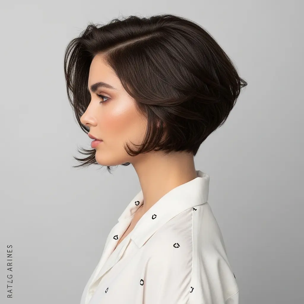 #22 Inverted Bob for Short Thick Hair