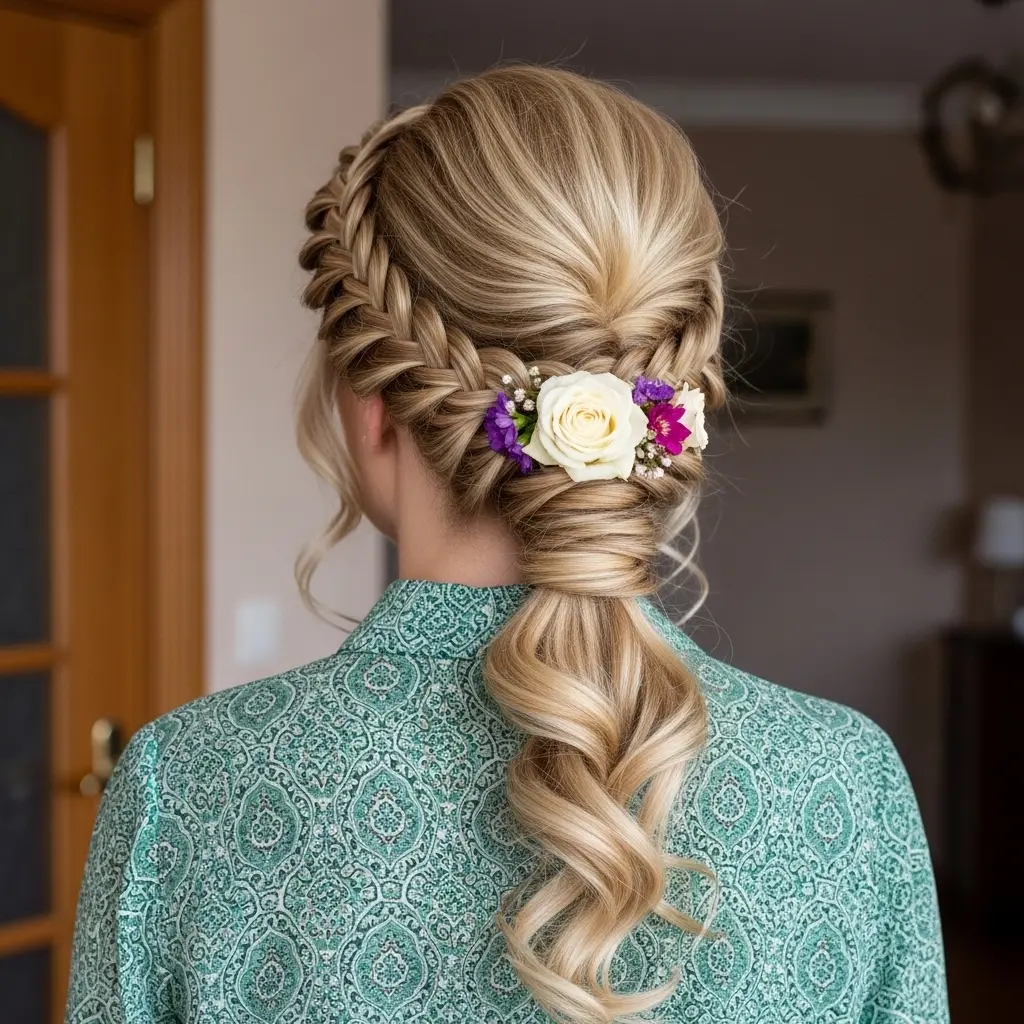 #6 Grecian Goddess Side Faux Ponytail