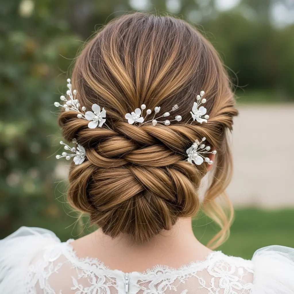 #6 Braided Blossom Bridal Updo