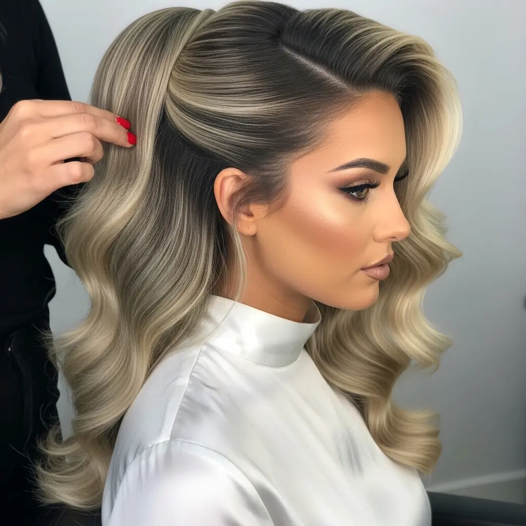 #7 Glamorous Cascading Waves with Subtle Highlights