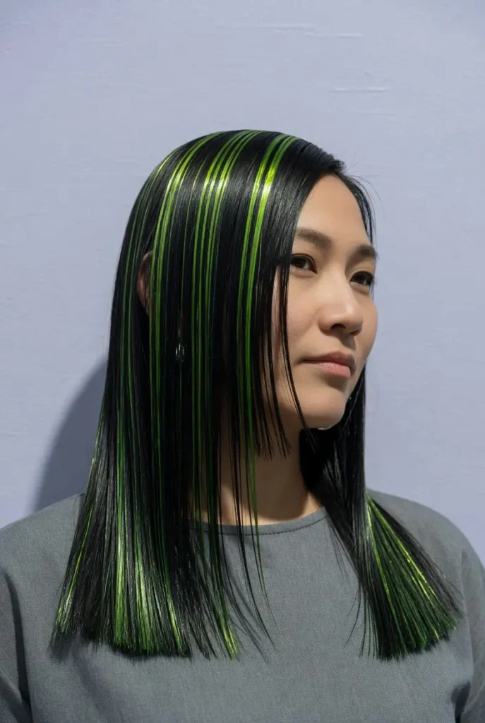 #7 Turquoise Green Partial Highlights