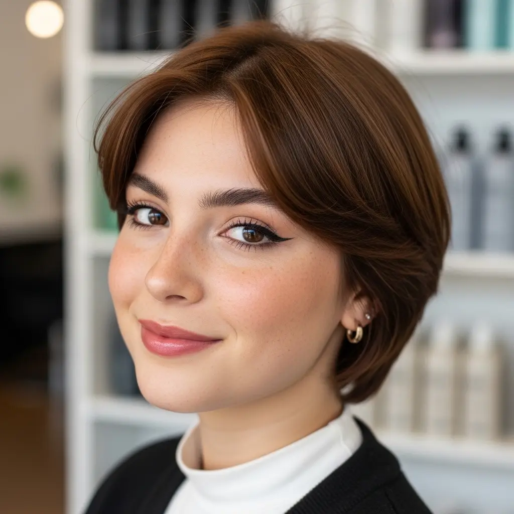 #8 90s Pixie Shag on Straight Hair
