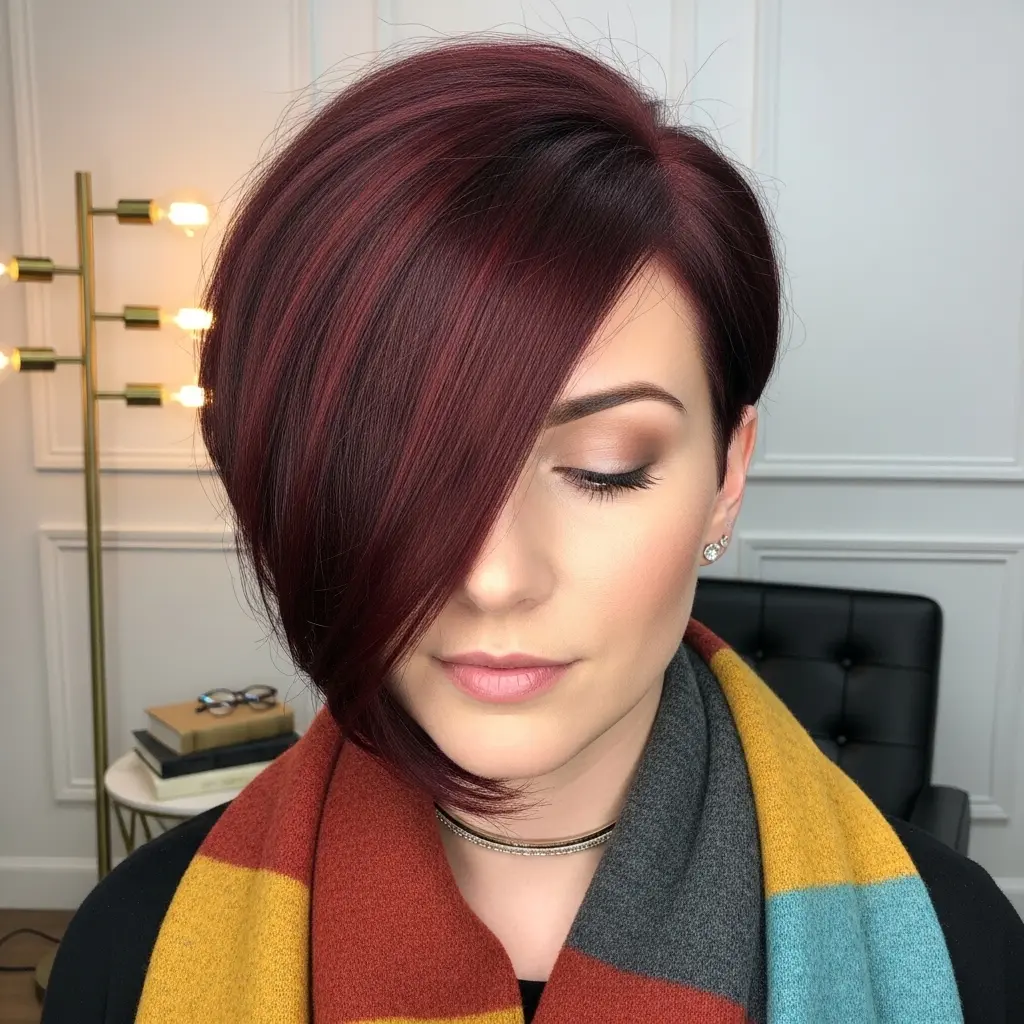 #8 A-Line Asymmetrical Bob