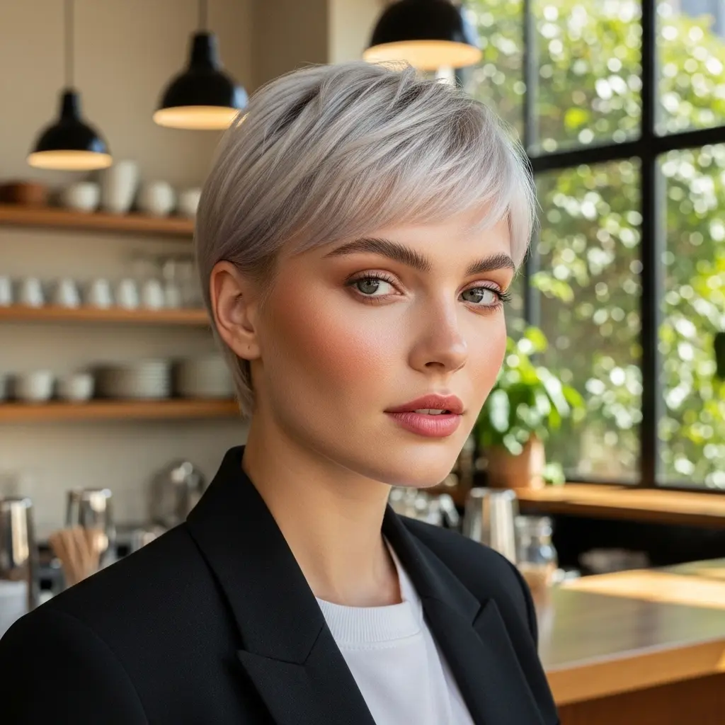 #15 Short Pixie Cut for Flat Hair