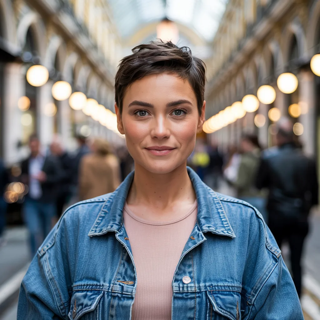 #15 90s Pixie Cut for a Round Face