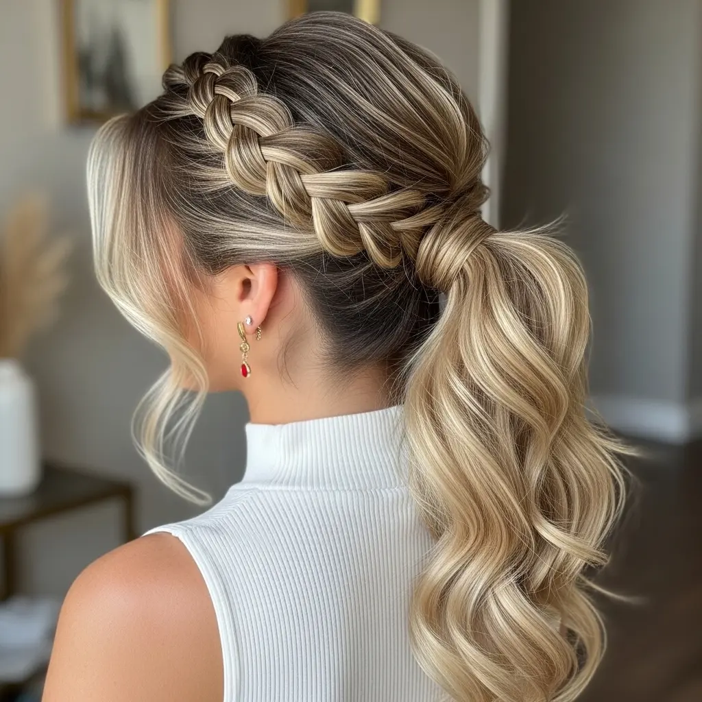 #2 Cute Pony with a Braided Top