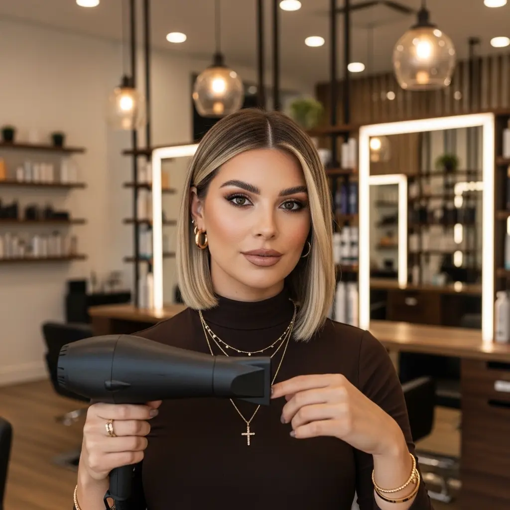 #2 Beige Melt Blunt Collarbone Bob