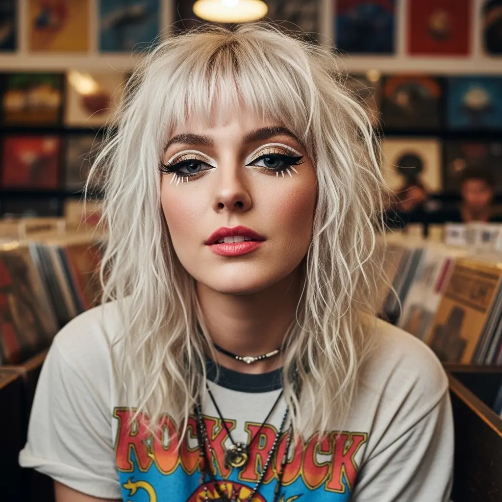 #3 Flat Hair Mullet with Retro Flair