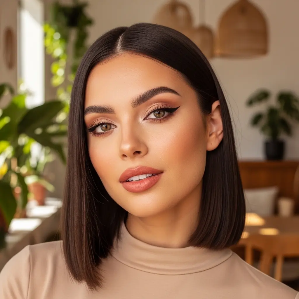 #6 Flat Hair with No Layers for Sleek Finish