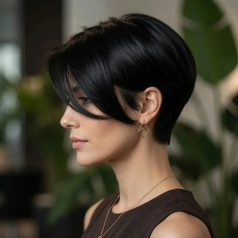 #1 Modern Short Bixie with Bangs