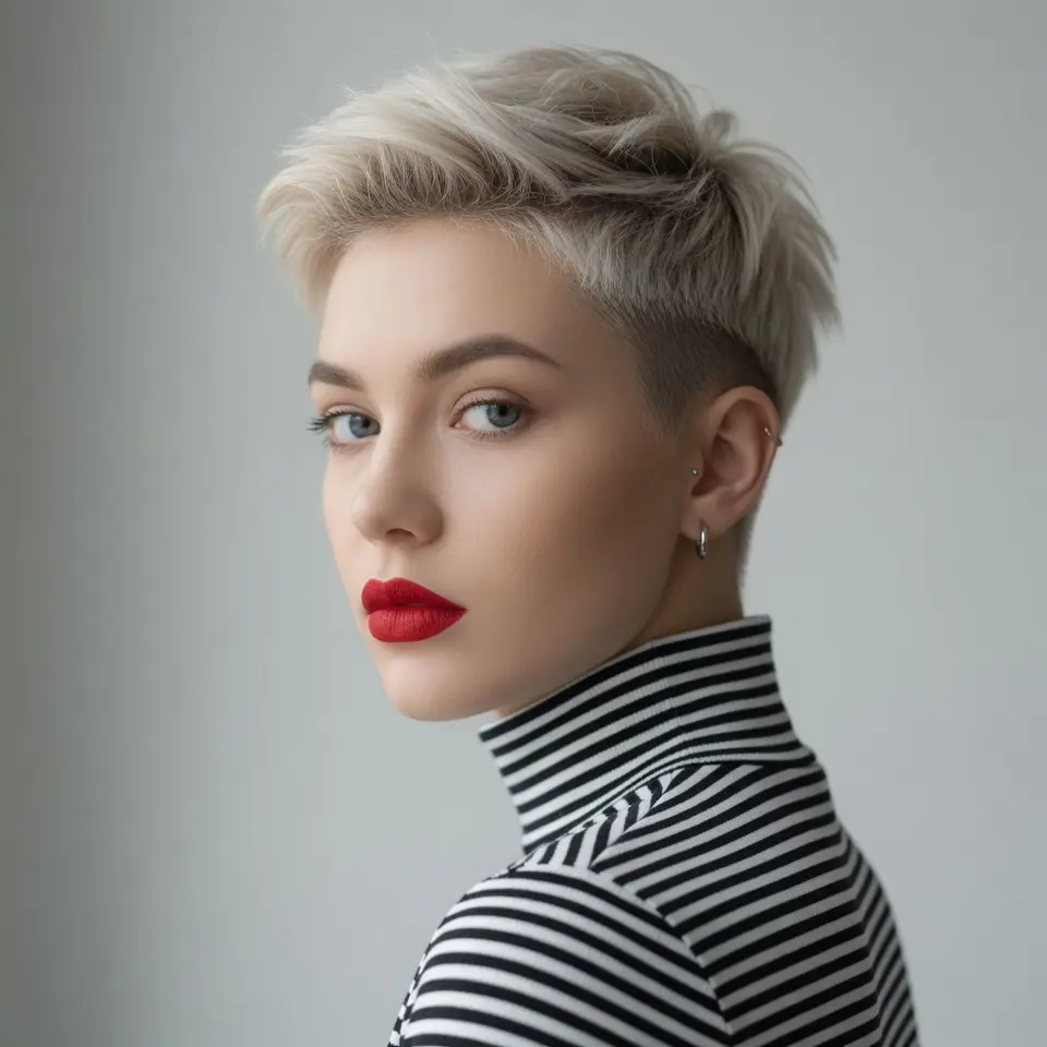 #1 Short Pixie Cut with Texture