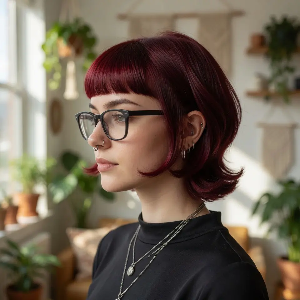 #10 Raspberry Bixie for Women with Glasses