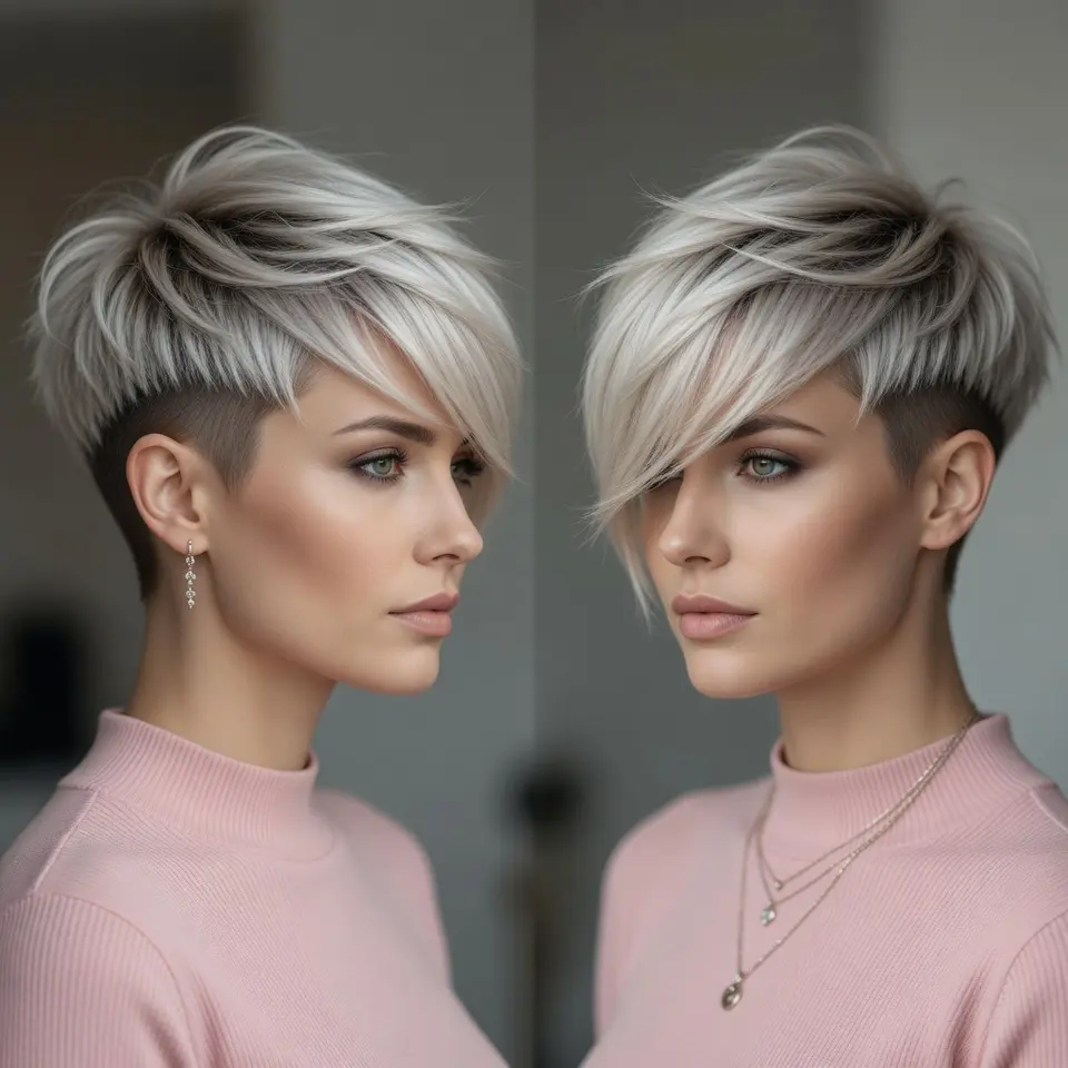 #12 Stacked Undercut Pixie Bob
