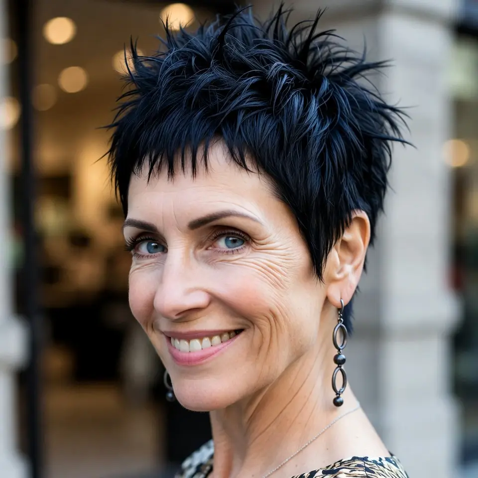 #12 Edgy Textured Pixie Shag with Choppy Baby Fringe