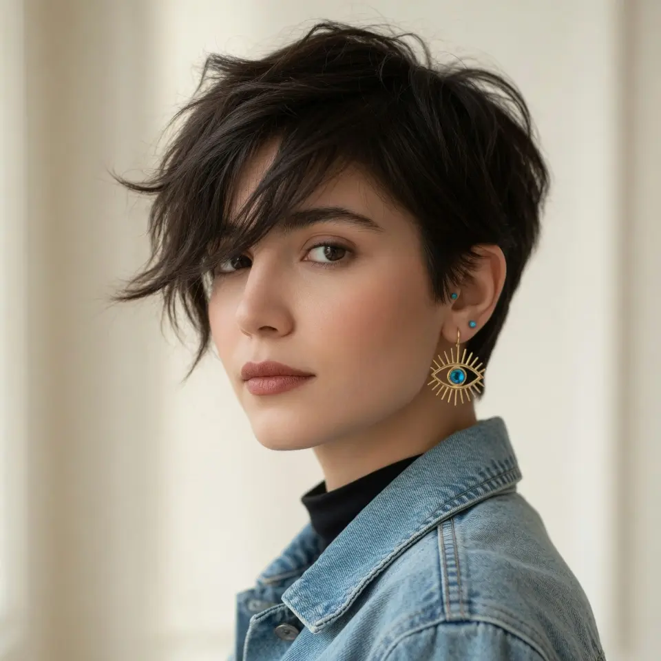 #15 Chopped Pixie Cut with Fringe