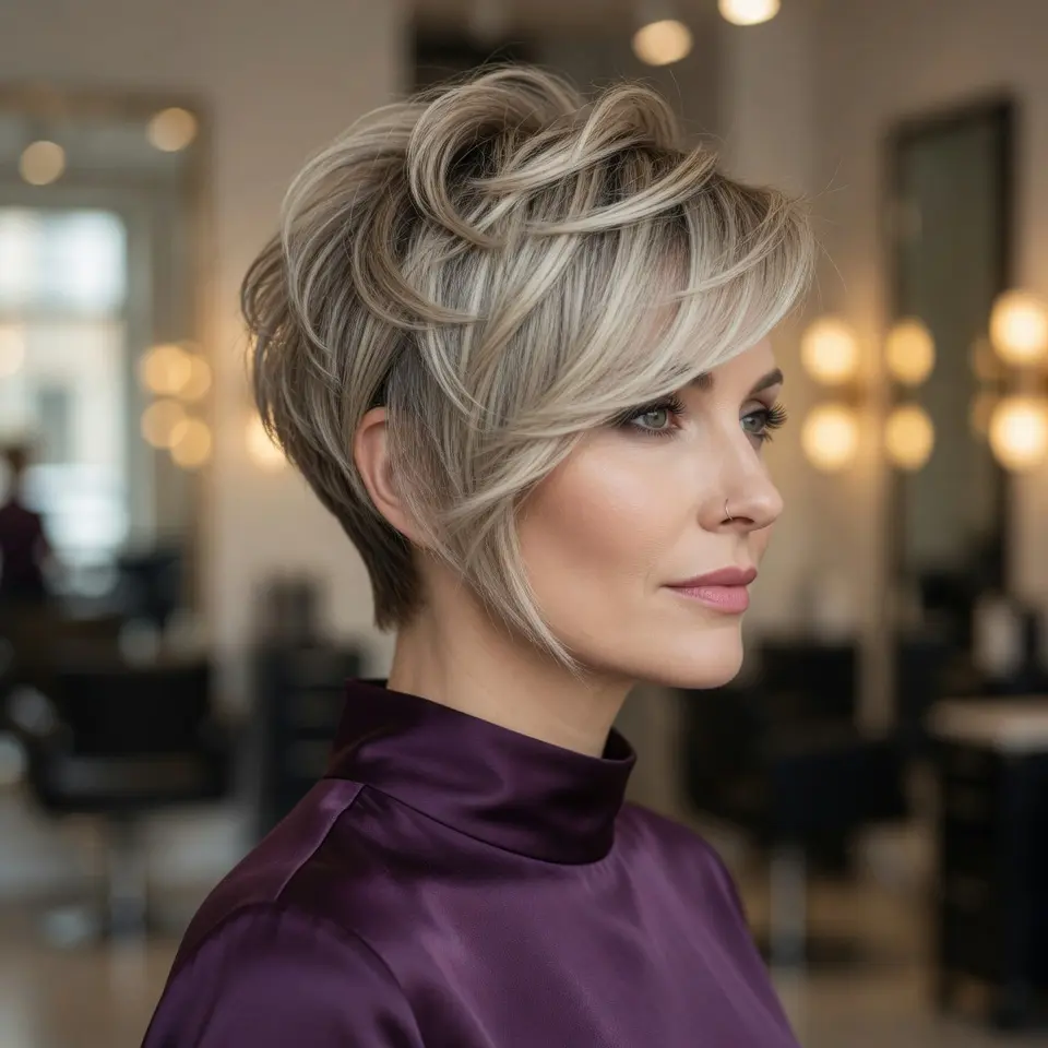 #15 Stacked Asymmetrical Pixie Bob