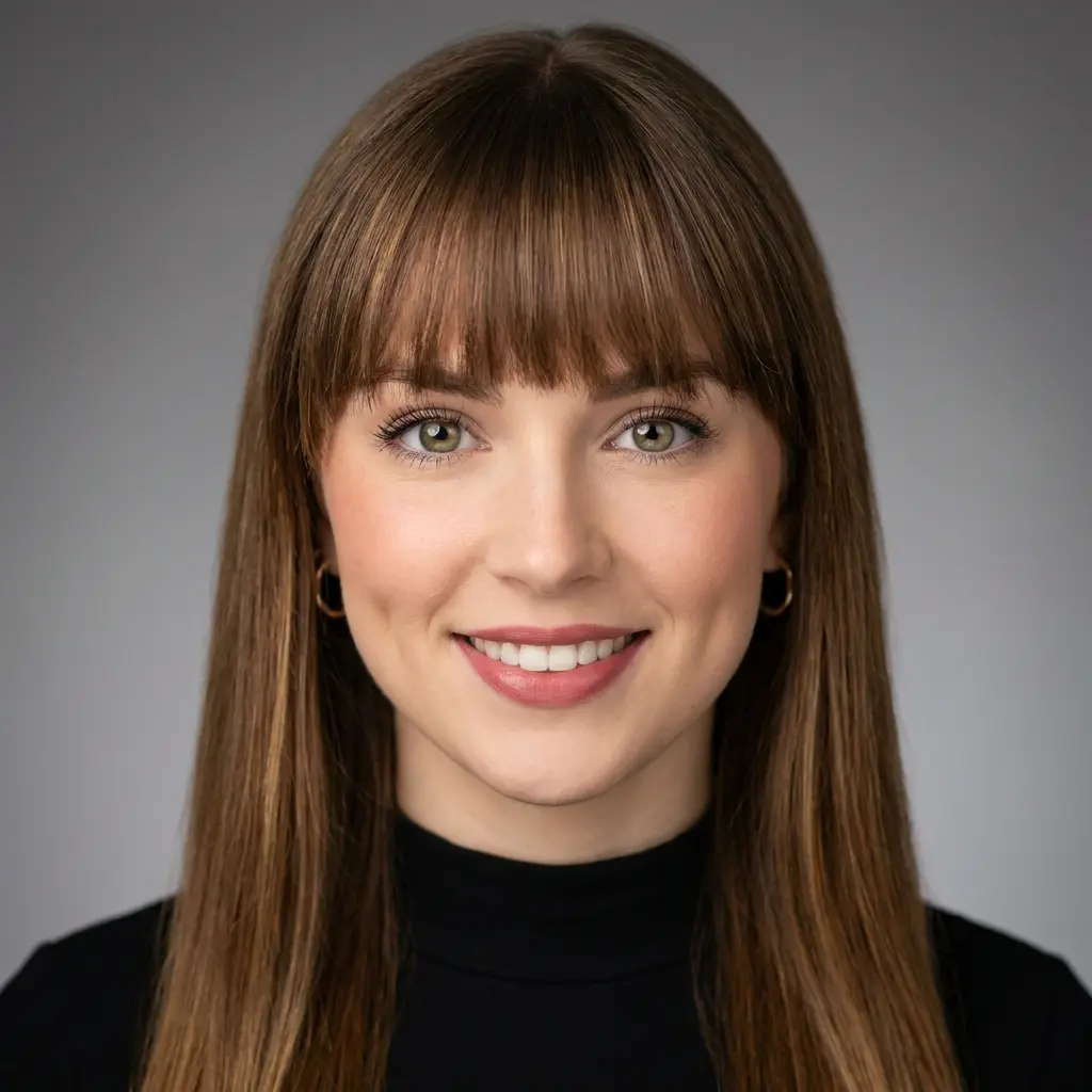 Healthy-Looking Long Hair with See-Through Bangs