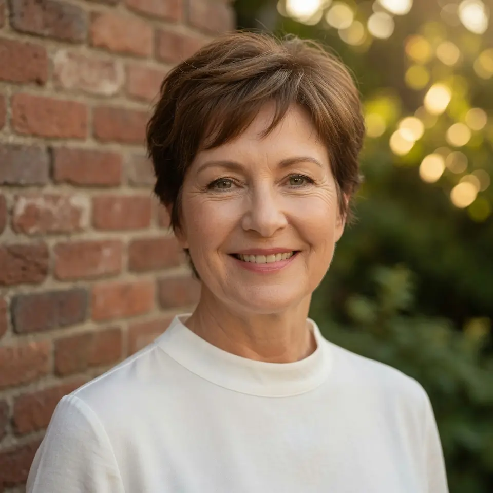 #16 Playful Cinnamon Layered Pixie for Women Over 60