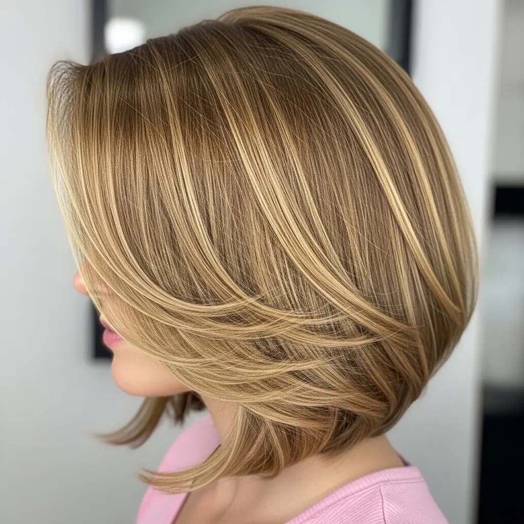 #16 Warm Brown Bob for Straight Fine Hair