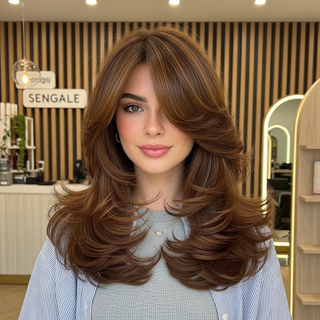 #17 Soft Messy Butterfly Long Hairstyle