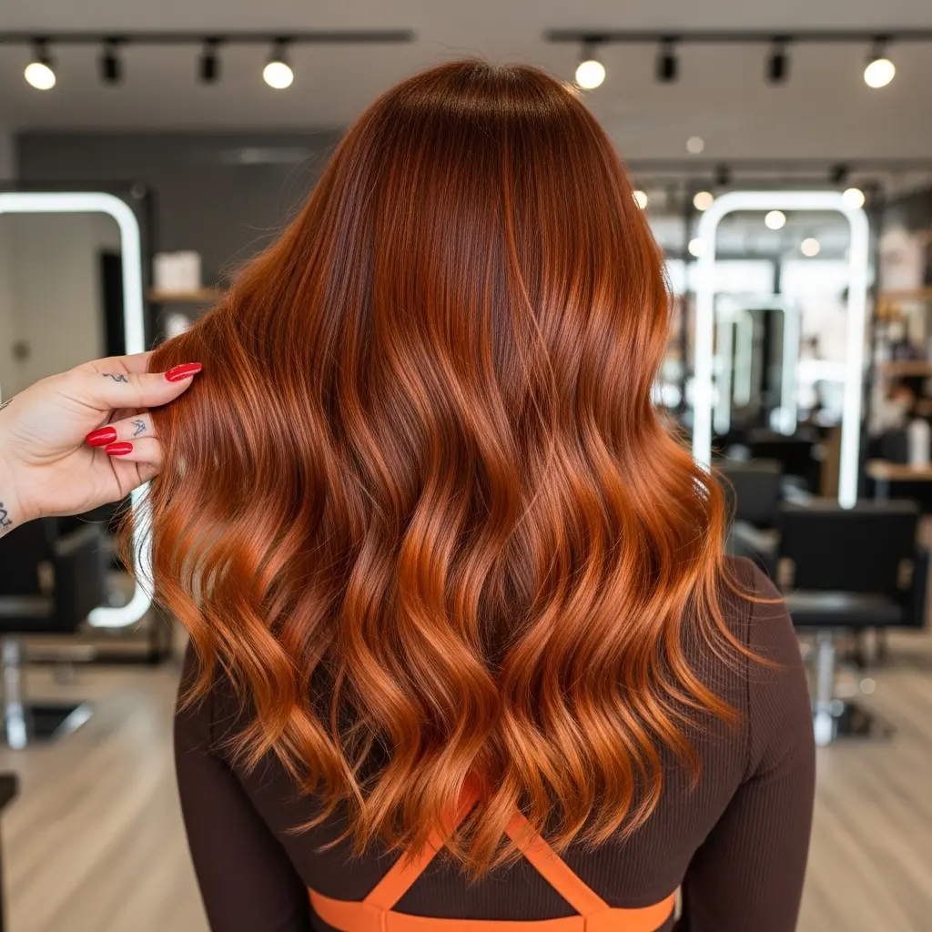 #2 Copper Sunset Long Waves with Root Shadow and Babylights
