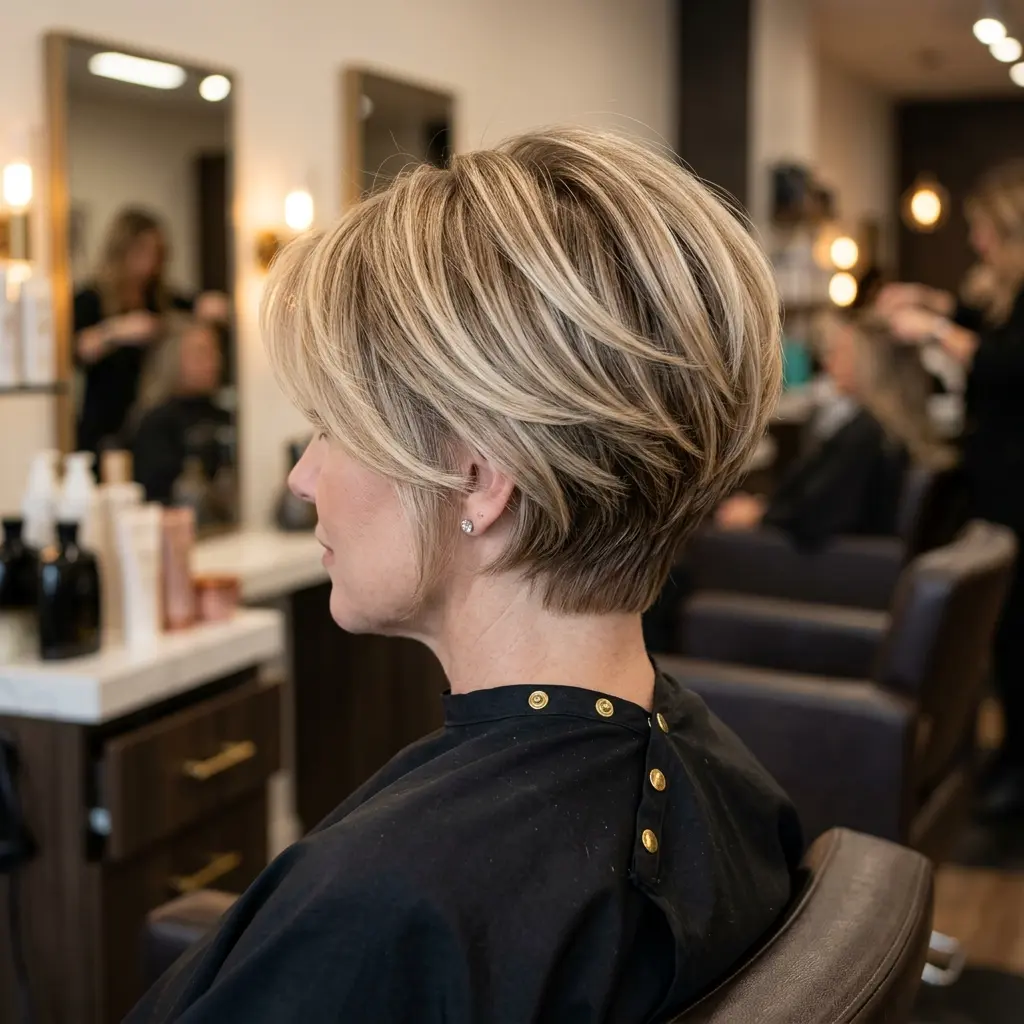 #2 Stylish Short Stacked Pixie Bob