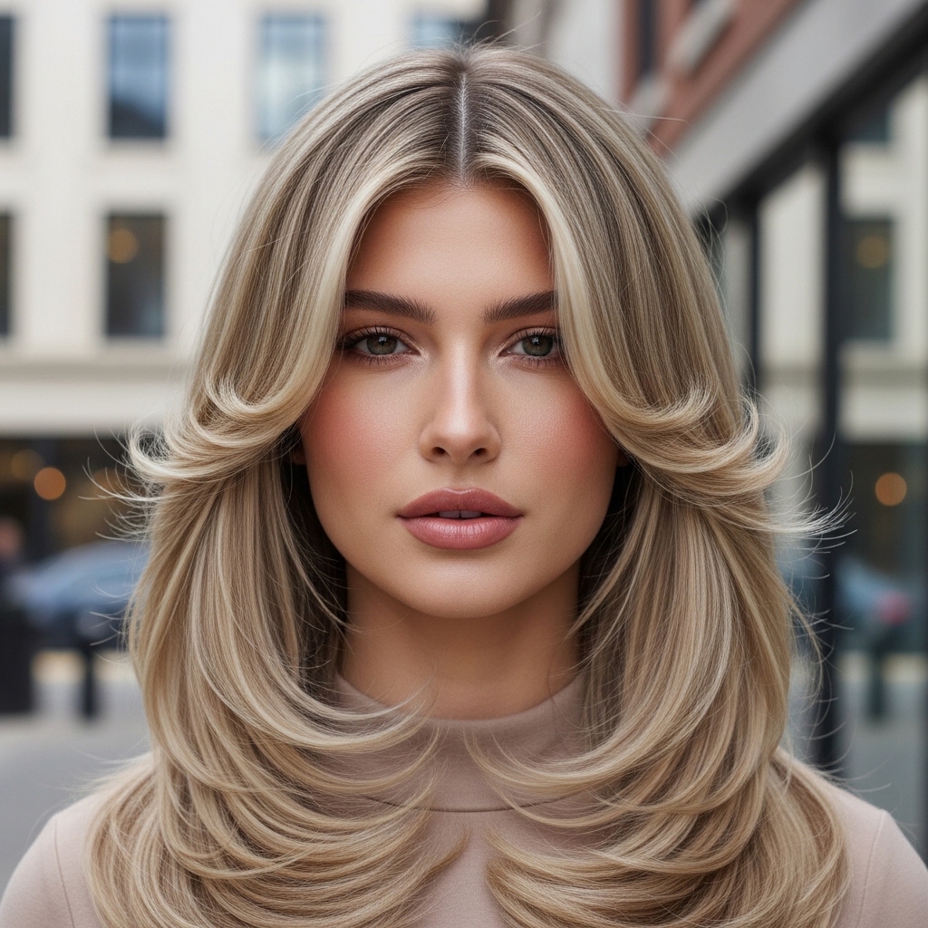 #2 Center Parted with Long Layers