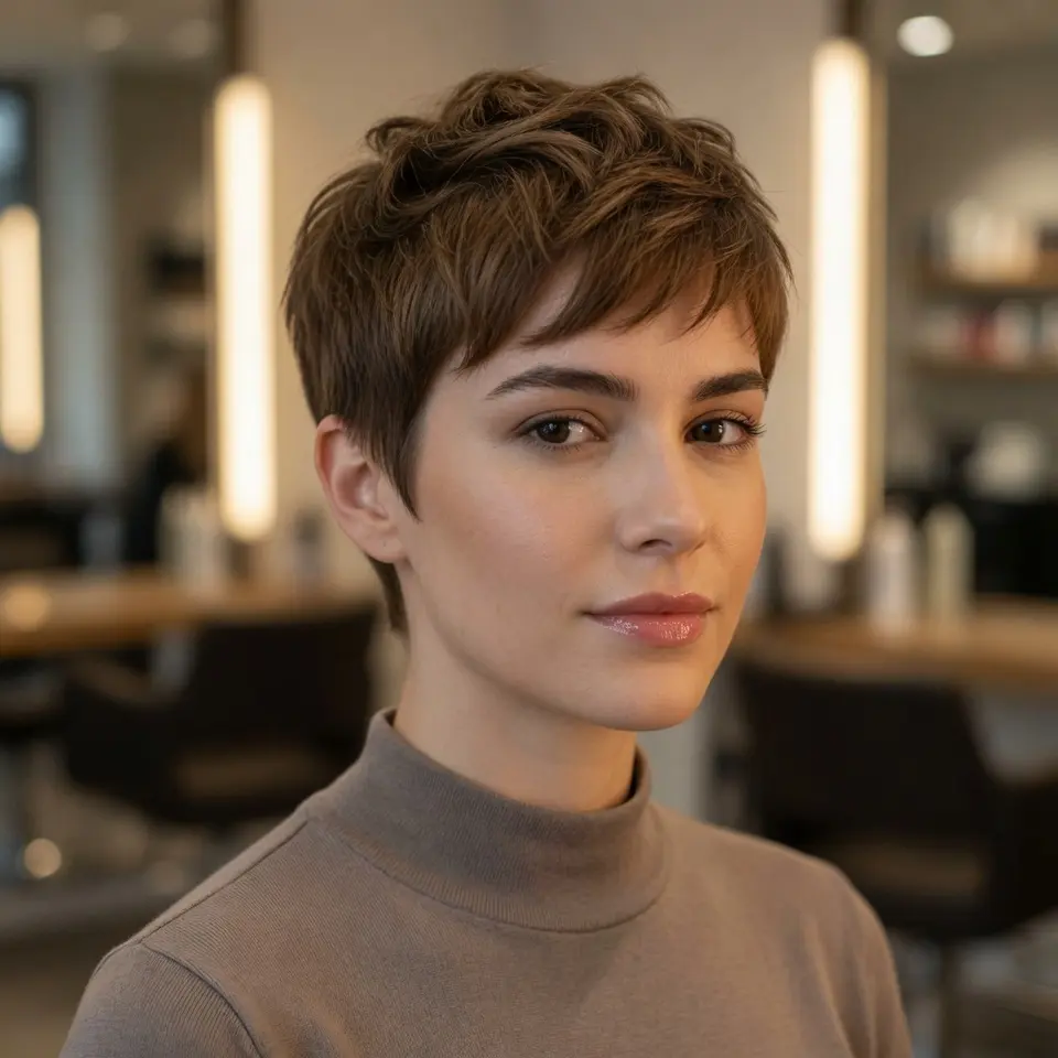 #5 Pixie Cut with Texture and Bangs