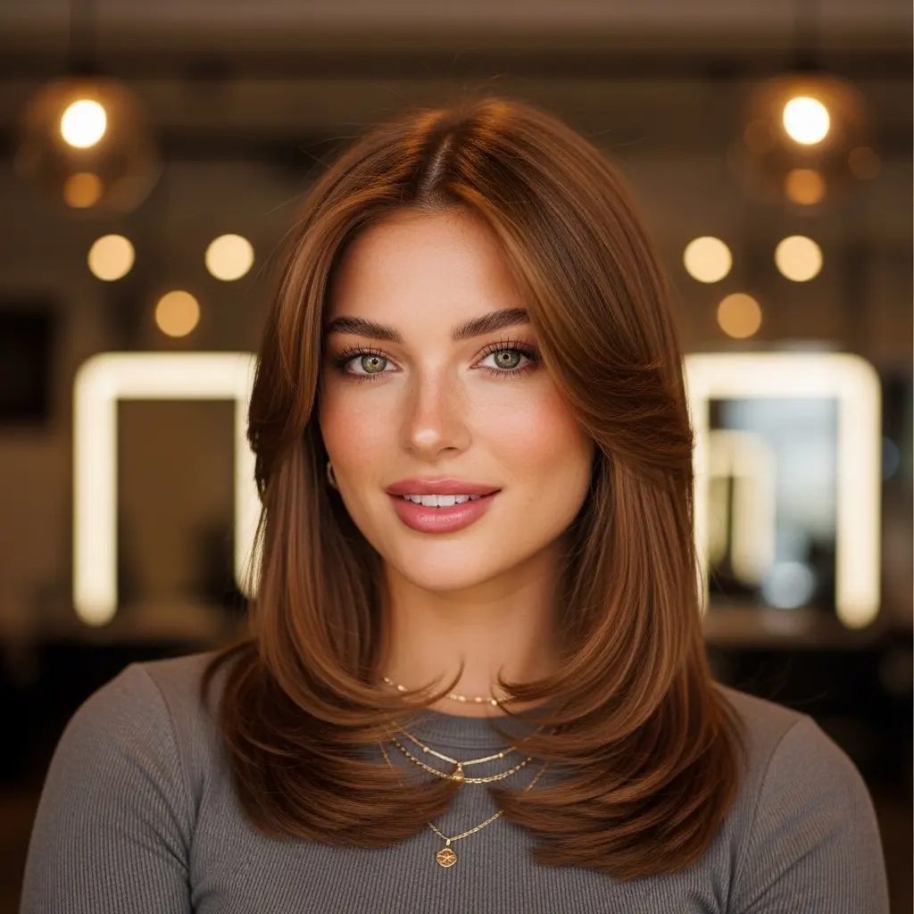 Face-Framing Layers for Long Hair