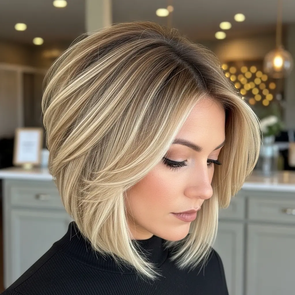 #6 Flattering Blonde Bob for Women Over 50