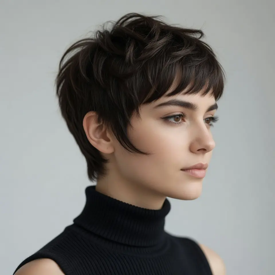#9 Geometric Pixie Cut
