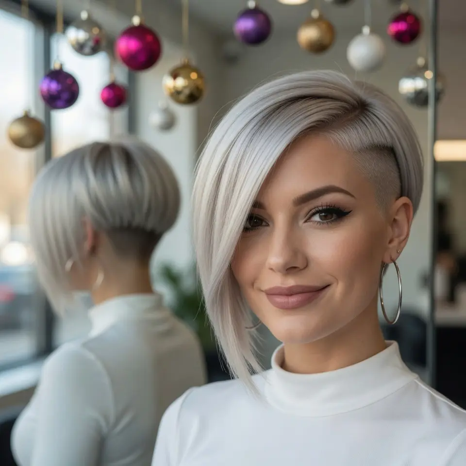#12 Chin-Length Blonde Pixie Bob