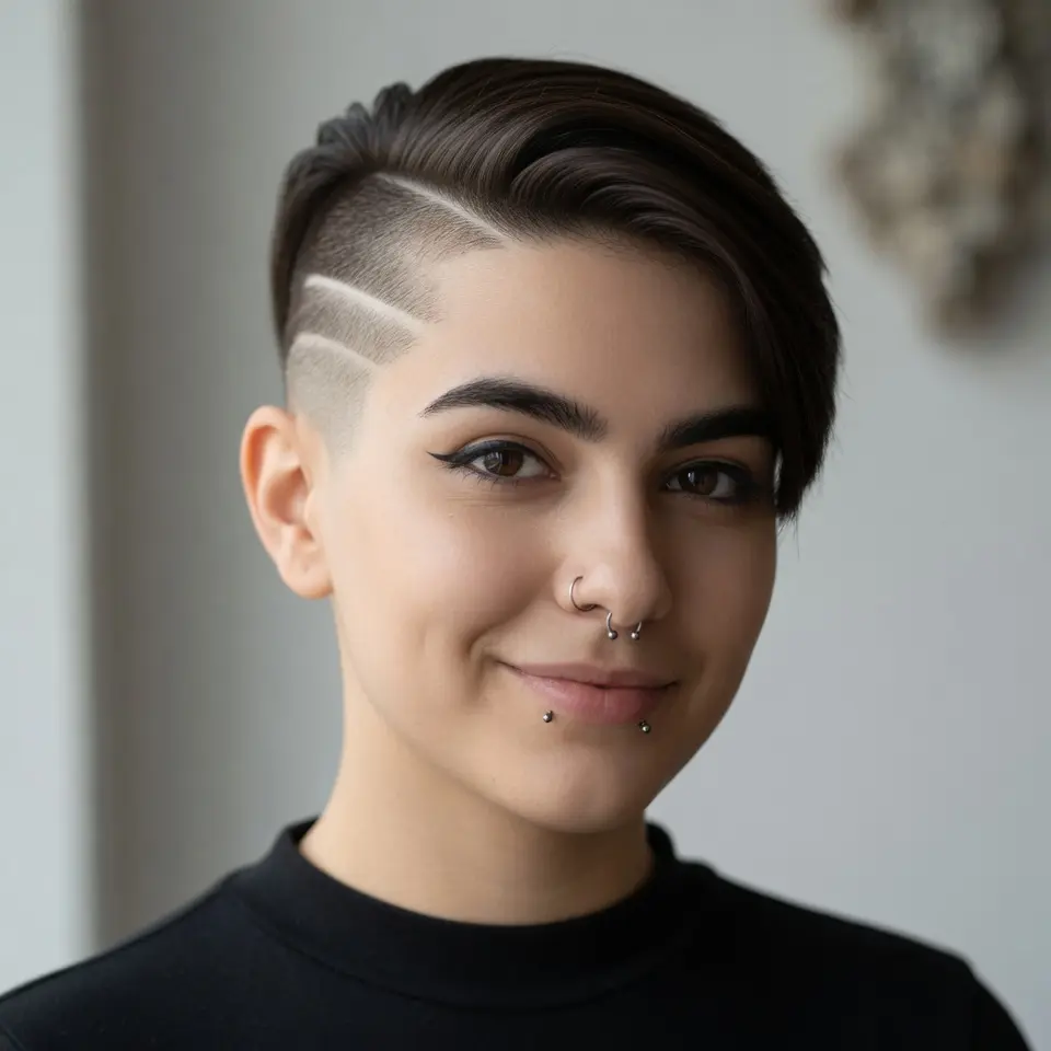 #16 Asymmetrical with an Undercut Design