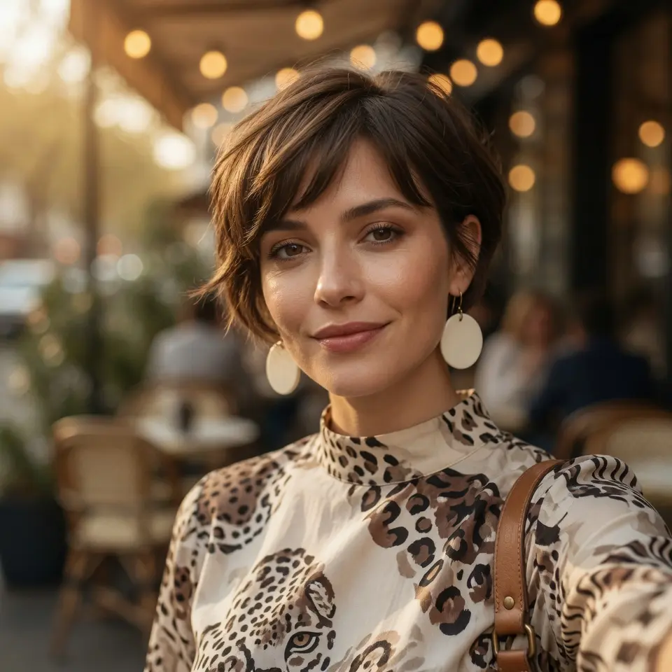 #18 Long Pixie Bob with Side Part