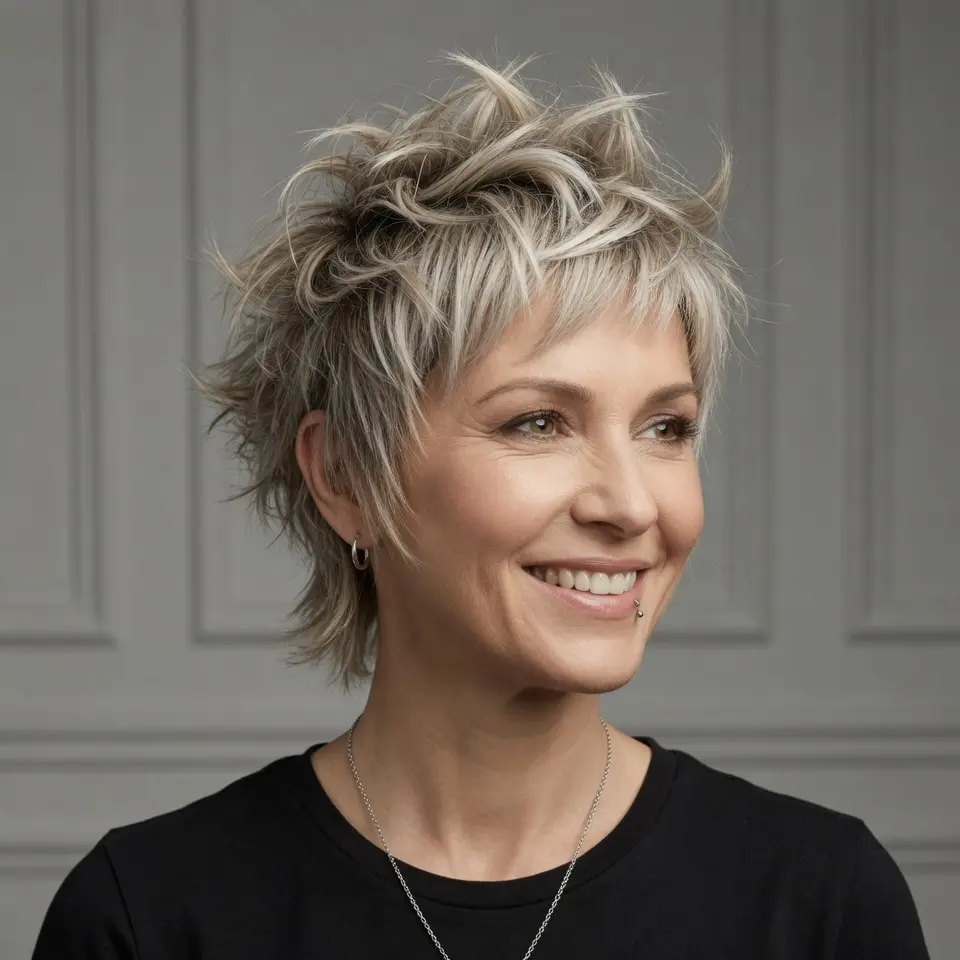 #19 Tousled Spiky Pixie
