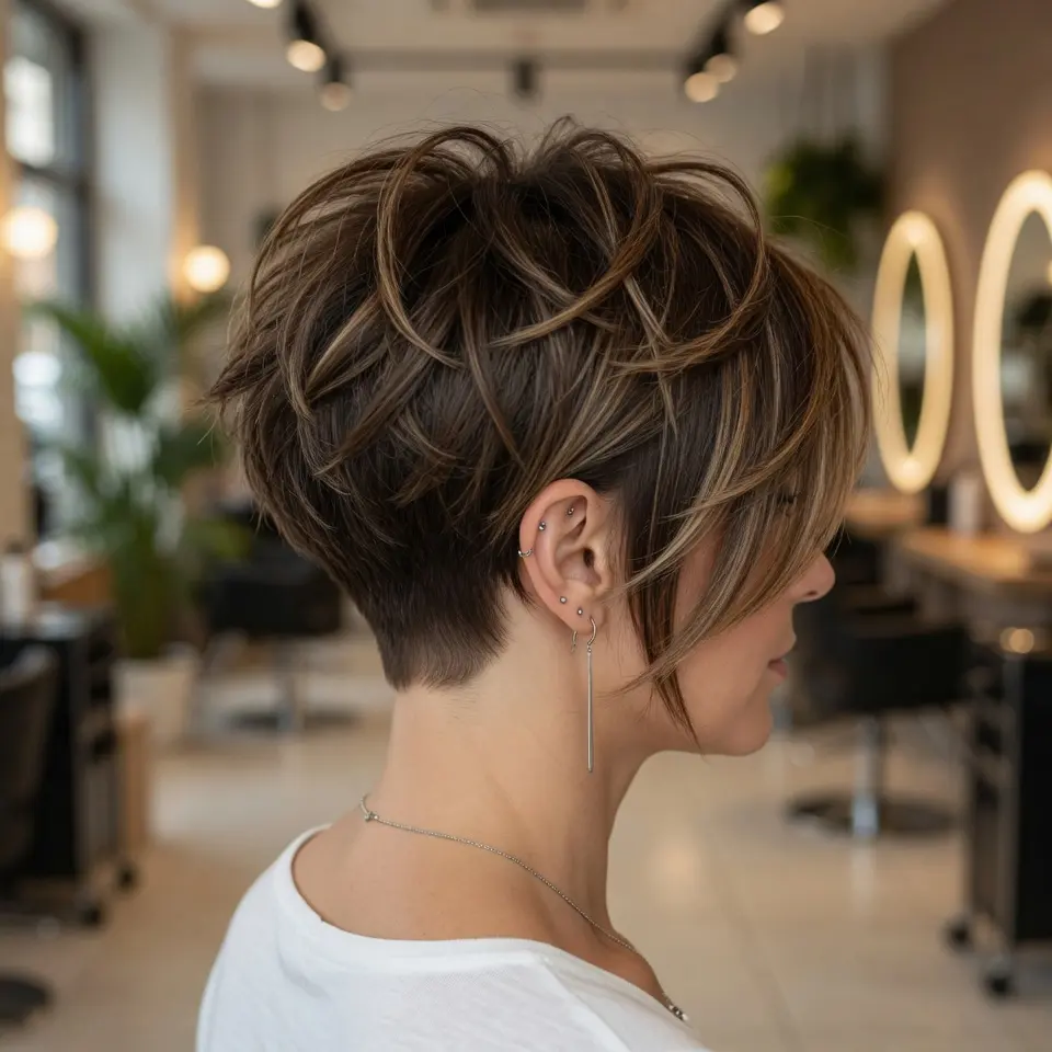 #2 Undercut Bixie with Highlights