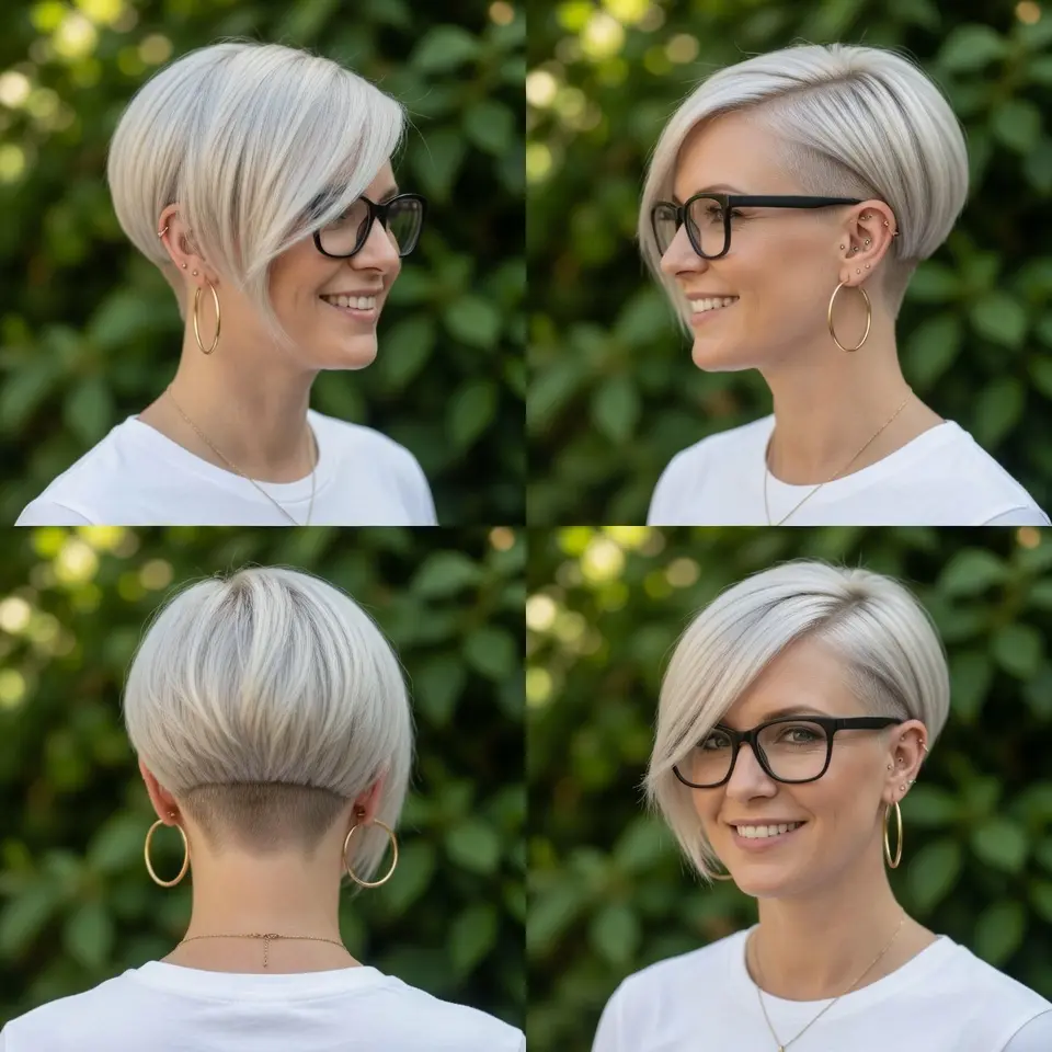 #25 Blonde Pixie Bowl Cut