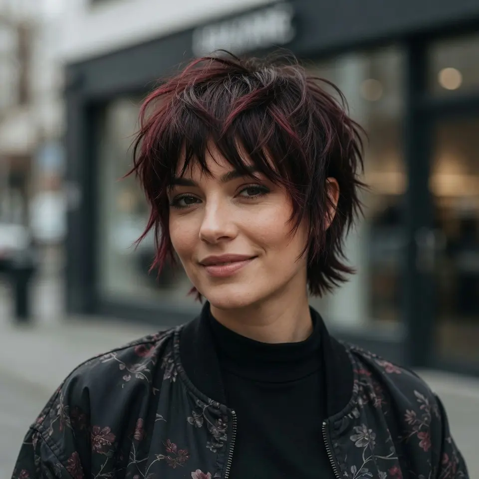 #3 Funky Pixie Bob Cut with Bold Texture