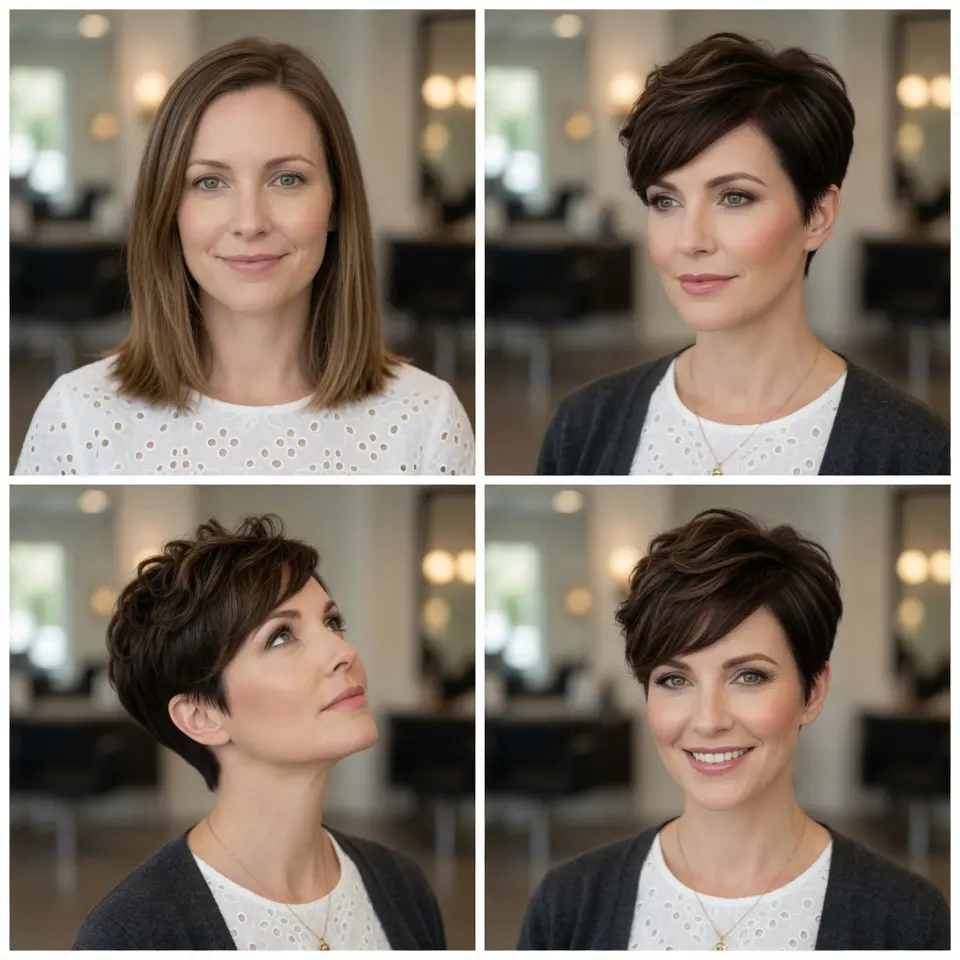 #6 Versatile Natural Brunette Pixie