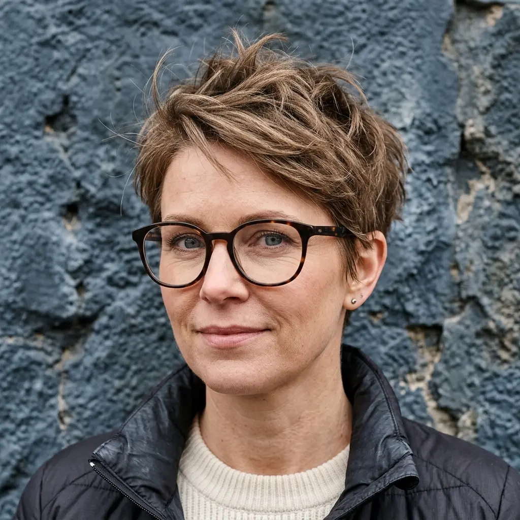 #11 Textured Spiky Pixie Cut for Fine Hair