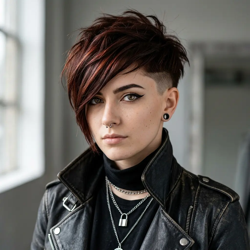 #12 Edgy Pixie with Side-Swept Bangs