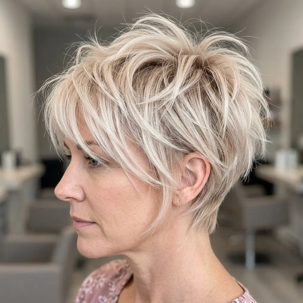 #14 Messy and Spiky Cut