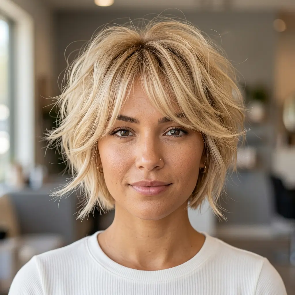 #15 Stunning Pixie with Long Bangs