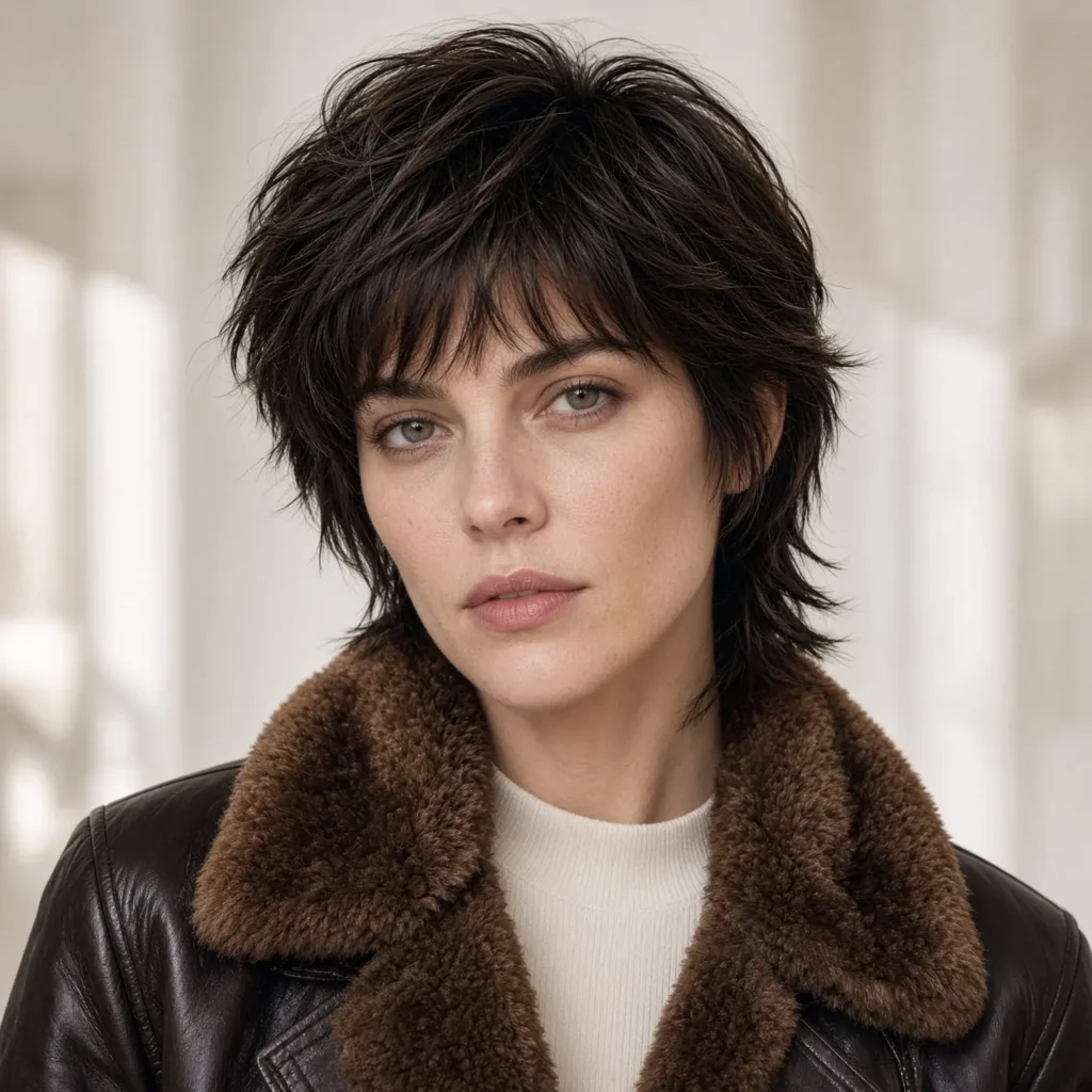 #15 Razored Shaggy Pixie Mullet