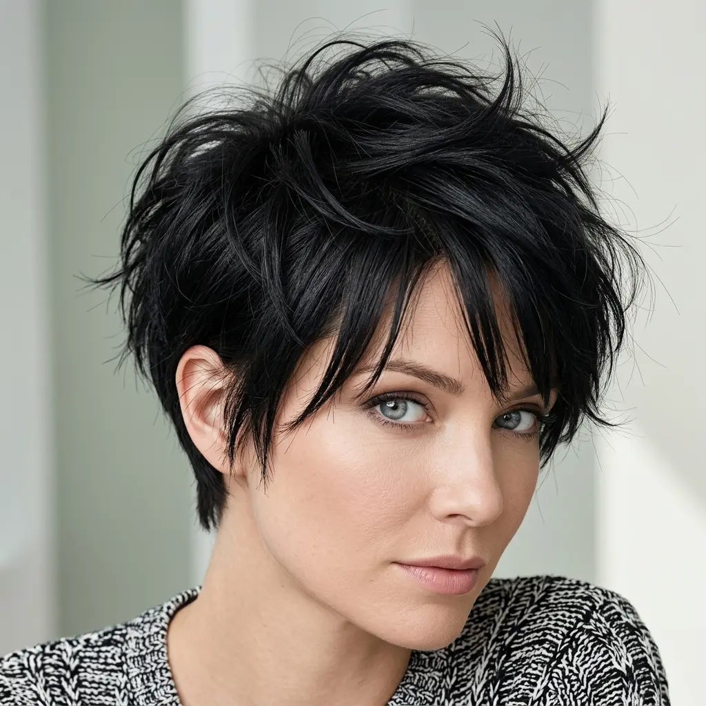 #16 Spiky Pixie with Bangs