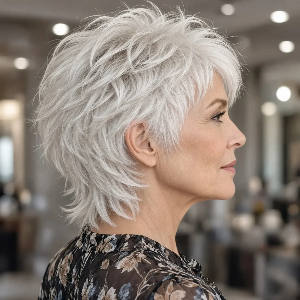 #17 Edgy Shaggy Mullet for Thin Hair