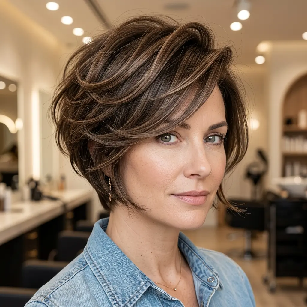 #3 Long Pixie with Swoopy Layers