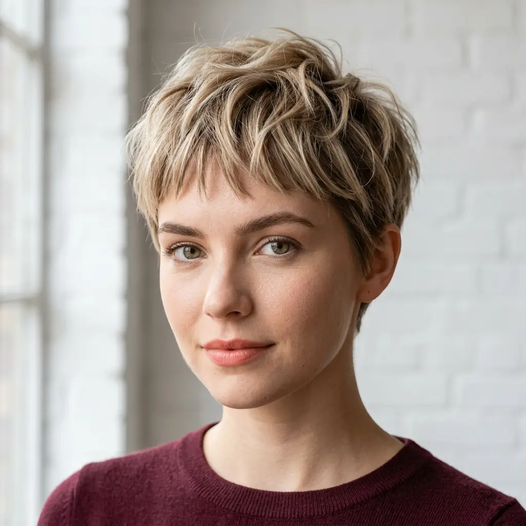#8 Tousled Pixie with Micro Bangs